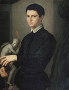 Agnolo Bronzino Portrait of a Sculptor (mk05) oil on canvas